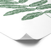 Botanisches Blattwerk Poster (Ecke)