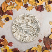 Botanisches Blattwerk Wasserfarbe Blätter Kinderdu Pappteller