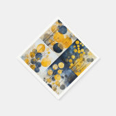 Botanisches Blau und Gelbe Neapel Serviette (Ecke)