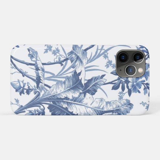 Botanisches Blau und Weiße Chinoiserie Case-Mate iPhone Hülle (Rückseite (Horizontal))
