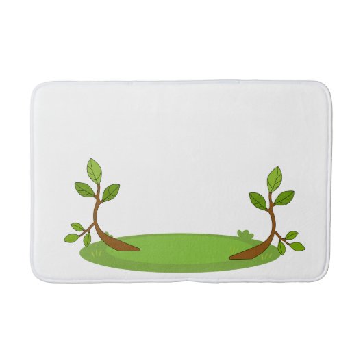 "Botanisches Bliss-Bathmat - Grün-Design" Badematte (Vorderseite)