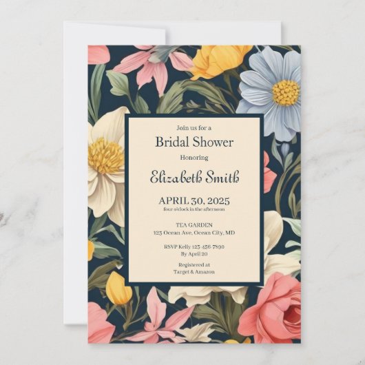 Botanisches Bliss Einladung (Vorderseite)