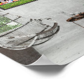 Botanisches Bliss - Gartenkunstposter Poster (Ecke)