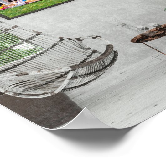 Botanisches Bliss - Gartenkunstposter Poster (Ecke)