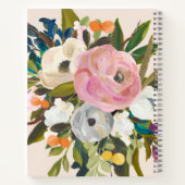 Botanisches Bliss-Geschäft | Modernes Blumenzeital Notizblock (Rückseite)