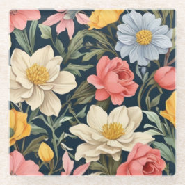 Botanisches Bliss Glasuntersetzer