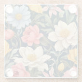 Botanisches Bliss Glasuntersetzer (Rückseite)