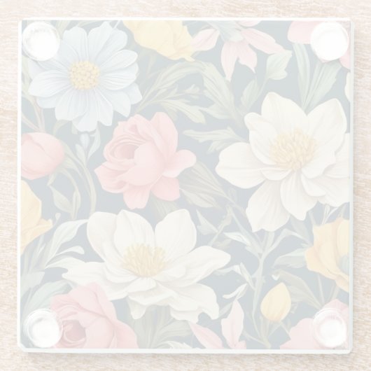 Botanisches Bliss Glasuntersetzer (Rückseite)