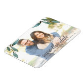 Botanisches Bliss-Hochzeitsfest Save the Date Magnet (Linke Seite)