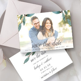 Botanisches Bliss-Hochzeitssemble-Foto Save The Date