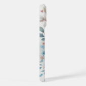 Botanisches Bliss mit Blau iPhone Hülle (Rechte Seite)