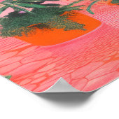 Botanisches Bliss: Sonnenharmonie Poster (Ecke)