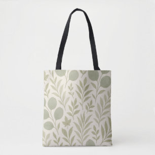 Botanisches Blumen nahtloses Muster Tasche