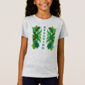 Botanisches Blumendekorativ "Evolving" T-Shirt (Vorderseite)