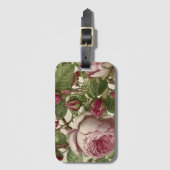 Botanisches Blumendesign Gepäckanhänger (Vorderseite Vertikal)