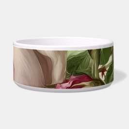 Botanisches Blumendesign Napf