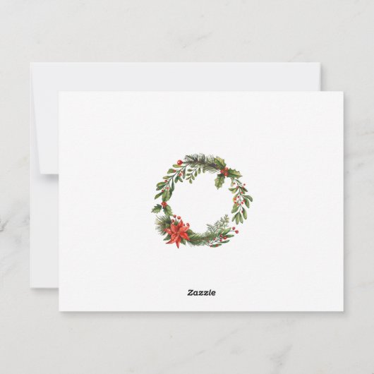 Botanisches Blumenfamilienfest - Foto Weihnachten (Rückseite)