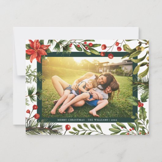 Botanisches Blumenfamilienfest - Foto Weihnachten (Vorderseite)