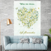 Botanisches Blumengebäck für Wasserfarben Poster