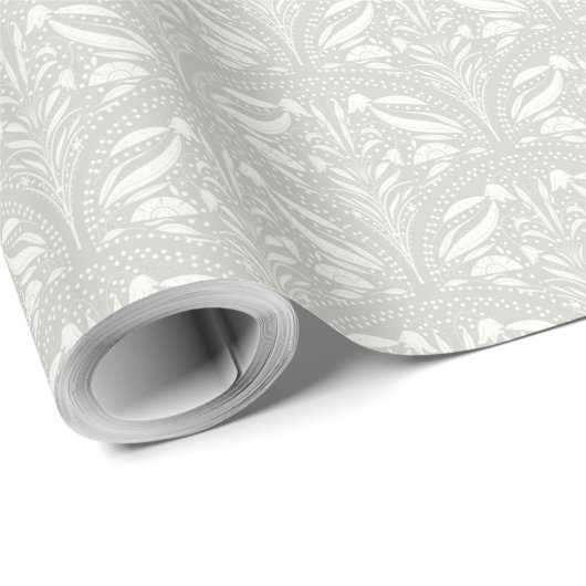 Botanisches Blumengeschenk von Boho Geschenkpapier (Rolleneckpunkt)