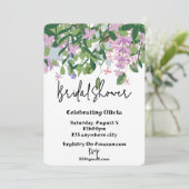 Botanisches Blumengrün Brautdusche Einladung (Stehend Vorderseite)