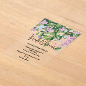 Botanisches Blumengrün Brautdusche Einladung (Ablage )