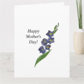 Botanisches Blumengruß Muttertagslilie Karte (Vorderseite)
