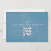 Botanisches Blumenmuster Blassrosa Vintage Rose Einladung (Rückseite)