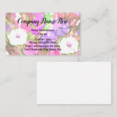 Botanisches Blumenmuster Visitenkarte (Vorne/Hinten)