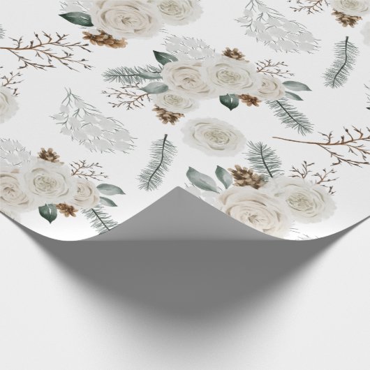 Botanisches Blumenpapier Geschenkpapier (Ecke)