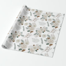 Botanisches Blumenpapier