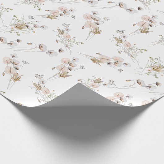 Botanisches Blumenpapier Geschenkpapier (Ecke)