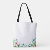 Botanisches BlumenSeepferd-Monogramm Tasche (Rückseite)