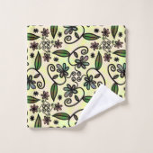 Botanisches Blütenbad Handtuch Set (Waschlappen)