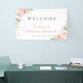 Botanisches Blütenrot Banner (Messeveranstaltung)