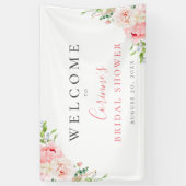 Botanisches Blütenrot Banner (Vertikal)