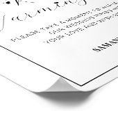 Botanisches Bogenrennen Erwärmung Hochzeitssymbol Poster (Ecke)