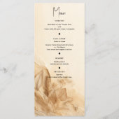 Botanisches Bohemisches Menü aus Elfenbein Menükarte (Vorderseite)