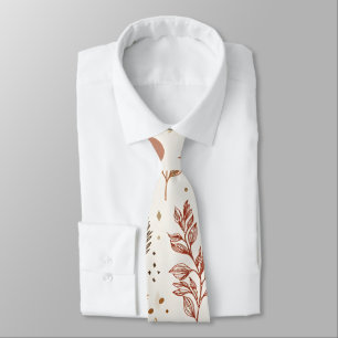 Botanisches Boho-Blumenmuster-Design 396 Krawatte