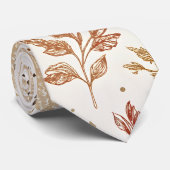 Botanisches Boho-Blumenmuster-Design 396 Krawatte (Gerollt)