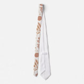 Botanisches Boho-Blumenmuster-Design 396 Krawatte (Rückseite)