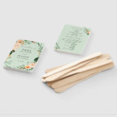 Botanisches Boho Greenery Sage Green Wedding Progr Fächer (Non-assembled)
