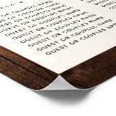 Botanisches Boho-Hochzeitsdiagramm Poster (Ecke)