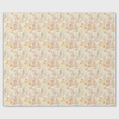 Botanisches Boho Muster-Umschlagpapier Roll Geschenkpapier (Flach)