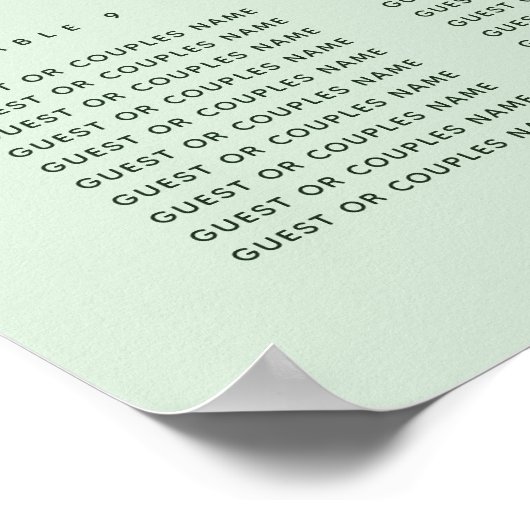 Botanisches Boho Sage Blumenzettel Poster (Ecke)