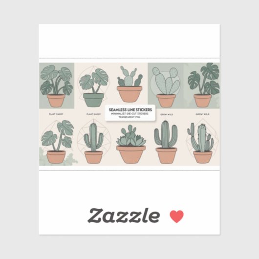 Botanisches Boho Sticker Set - 12 Minimalistische (Blatt)