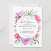 Botanisches Bouquet-Brautparty Wasserfarbe Einladu Einladung (Vorderseite)