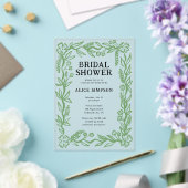 Botanisches Brautparty Acryleinladungen (In Situ (Hochzeit))