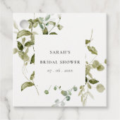 Botanisches Brautparty aus Blättern Geschenkanhänger (Vorderseite)