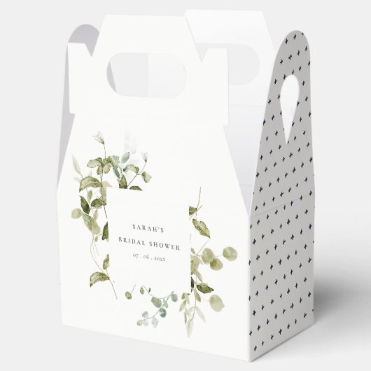 Botanisches Brautparty aus Blättern Geschenkschachtel (Geöffnet)